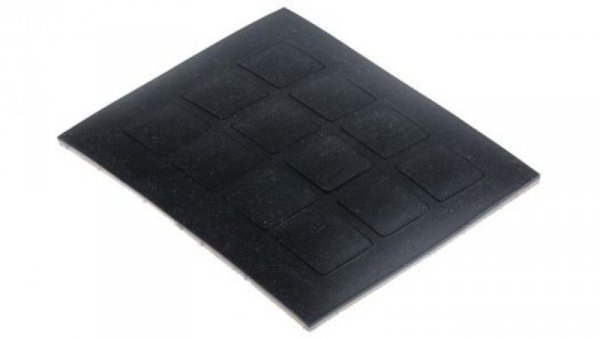 Podkładka antypoślizgowa, Klej, 20.5mm, Kwadratowa
