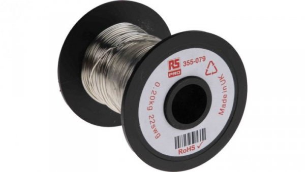 Przewód miedziany, Jednordzeniowy, 21 AWG, 0,4 mm², dł.: 50.9m