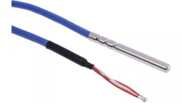 Termopara typ PT 100, -20C do +200C 60mm kabel 2.5m, Stal nierdzewna