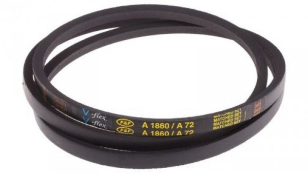 Pas napędowy, profil A, materiał: PET, guma, 13mm x 8mm x 1.82m, RS PRO