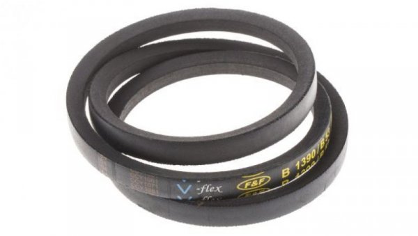 Pas napędowy, profil B, materiał: PET, guma, 17mm x 11mm x 1.35m, RS PRO