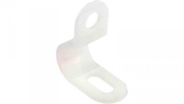 Zacisk typu P, Ø zew. 6.4mm, szer. 13mm, kolor: , kolor: Naturalny, materiał: Nylon