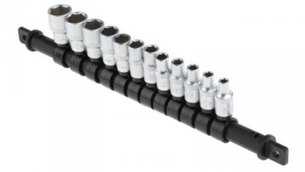 Zestaw nasadek 12 Piece 1/4 in Kwadratowy Drive RS PRO