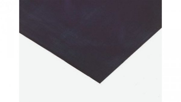 Arkusz gumy, Czarny, 1.5g/cm³, 1m x 600mm x 10mm, RS PRO
