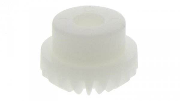 Przekładnia stożkowa, POM, zęby: 20, Skośne, skok: 1mm, kąt: 20, otwór: 6mm, 110 → 120HRR