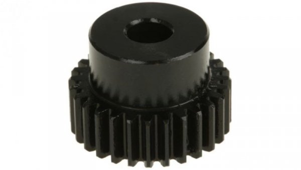 Koło zębate walcowe, moduł: 1, l.zębów: 28, śr. piasty: 22mm, śr. otworu: 8mm, Stal