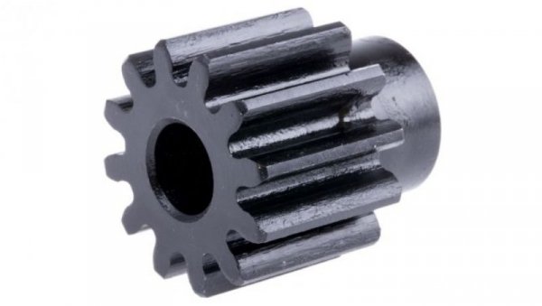 Koło zębate walcowe, moduł: 2, l.zębów: 12, śr. piasty: 18mm, śr. otworu: 10mm, Stal