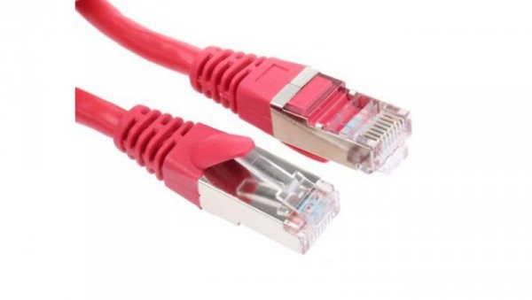 Kabel kat. 5e F/UTP Czerwony 2m