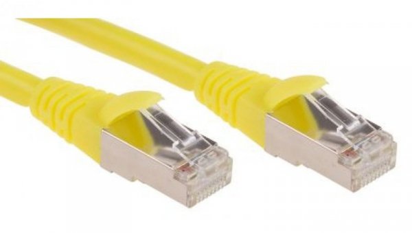 Kabel kategorii 6, Żółty, Wtyk RJ45/męski RJ45dł.: 3m, mat. koszulki: LSZH