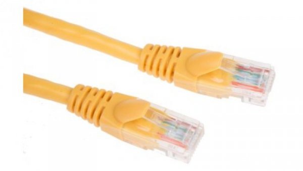 Kabel kat. 5e U/UTP Żółty 5m
