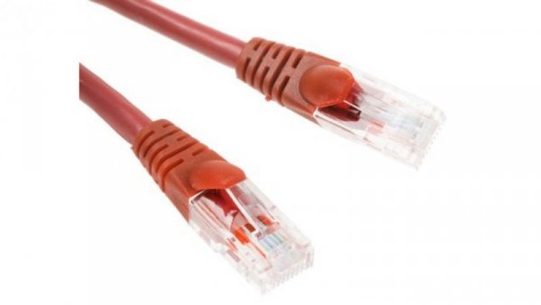 Kabel kat. 5e U/UTP Czerwony 5m