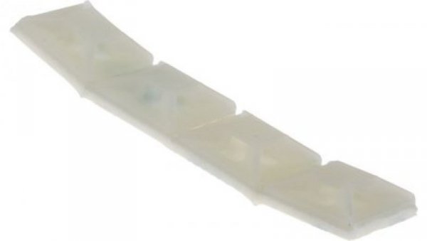 Mocowanie opaski kablowej samoprzylepne, 13mm x 13 mm, kolor: Naturalny, 50-szt., 0-28→ C., RS PRO