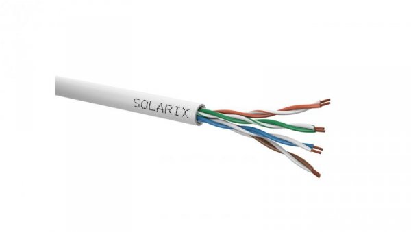 Kabel linka Solarix CAT5E UTP PVC Fca szary 305m/box SXKL-5E-UTP-PVC-GY