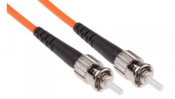 Kabel światłowodowy, średnica: 62.5/125μm, OM1 Wielomodowy, Pomarańczowy, ST / ST