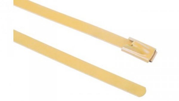 Opaska kablowa 200mm 4.6 mm Stal nierdzewna z powłoką poliestrową 100 sztuk RS PRO