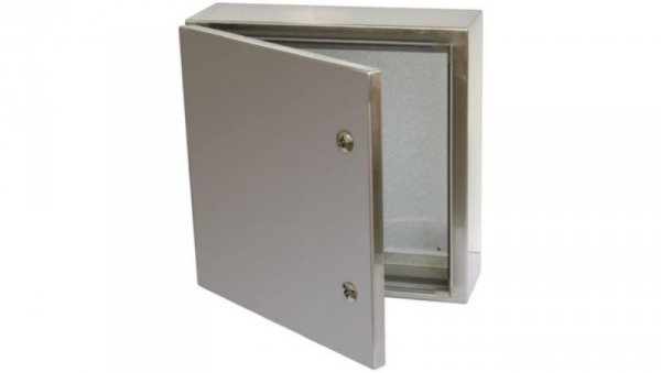 Szafka ścienna rozdzielcza, materiał: Stal nierdzewna typu 304, IP66, 300 x 300 x 150mm, RS PRO