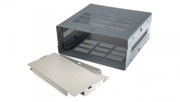 Obudowa urządzeń elektronicznych wentylowana, Stal, Szary, Nie, 279 x 432 x 131mm, RS PRO