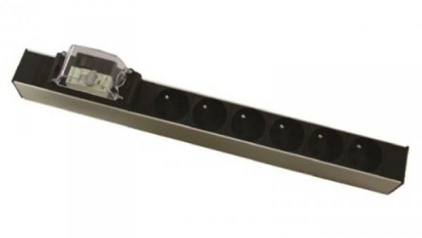 Przedłużacz 6-gniazd 230 V AC Typ E - gniazdo francuskie 2.5m 7553964