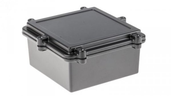 Obudowa ekranowana Czarny z kołnierzem IP67 Silikon, 162 x 162 x 80mm, RS PRO