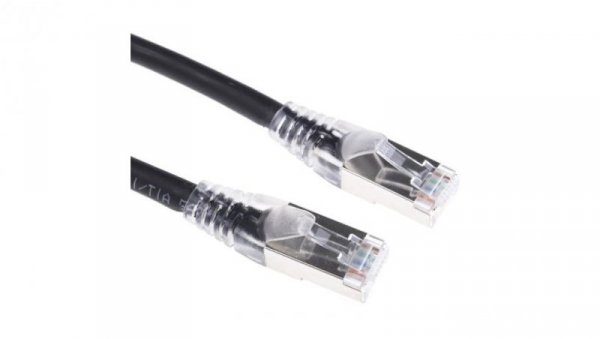 Zespół kablowy kategorii 6a Czarny S/FTP RS PRO