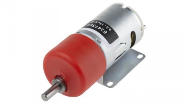 Motoreduktor DC, 2,81 A, 19,8 W, 483 obr./min, 2000 gcm, RS PRO