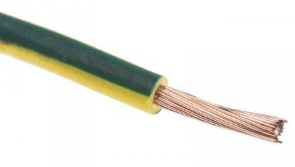 Przewód instalacyjny, 6491X, H07V-R, 1,5 mm² CSA , 750 V, kolor: Zielony/Żółty