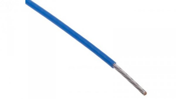 Przewód do urządzeń PTFE PTFE Niebieski, 100m 0,6 mm² 19/0,2 mm, 600 V, -75 → +200C, Ø 1.6mm, RS PRO BS3G210