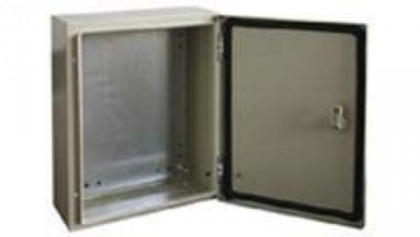 Szafka ścienna rozdzielcza RAL 7032, materiał: Stal, IP66, 800 x 1000 x 200mm, RS PRO
