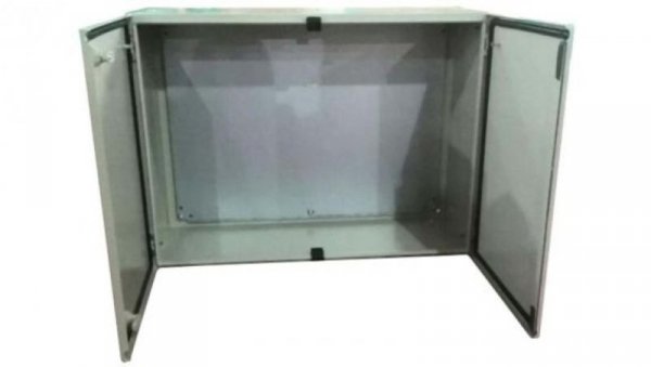Szafka ścienna rozdzielcza RAL 7032, materiał: Stal, IP66, 800 x 600 x 300mm, RS PRO