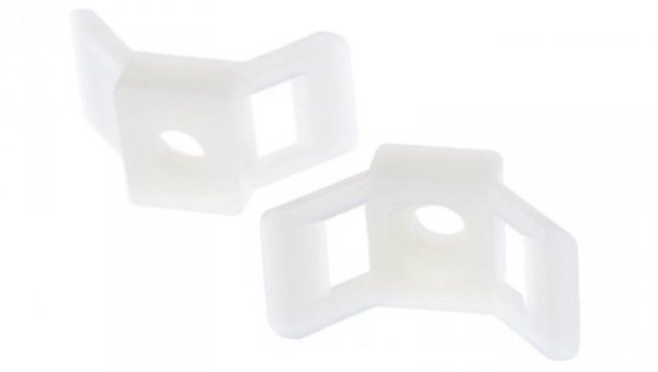 Mocowanie opaski kablowej, 30mm x 14,7 mm, kolor: Naturalny, 100-szt., RS PRO