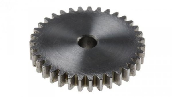 Koło zębate walcowe, moduł: 1, l.zębów: 35, śr. piasty: 14mm, śr. otworu: 6mm, Stal