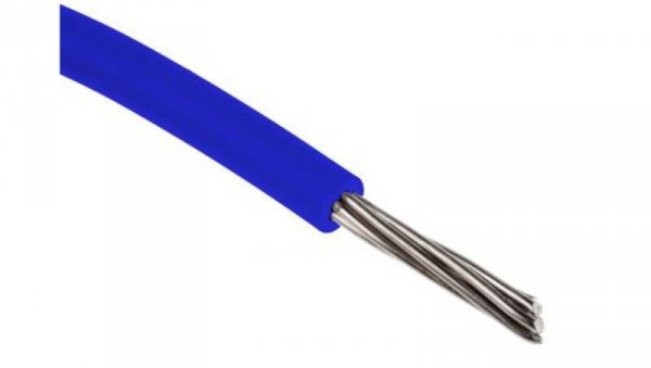 Przewód jednożyłowy linkowy, Przewód instalacyjny, 0,13 mm², 7/0,16 mm, 26 AWG, XLPE, 300 V, Niebieski, dł. 100m, RS PRO