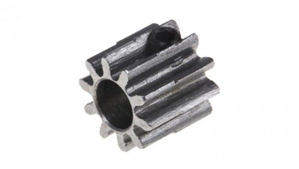 Koło zębate walcowe, moduł: 1, l.zębów: 10, śr. piasty: 12.5mm, śr. otworu: 6mm, Stal
