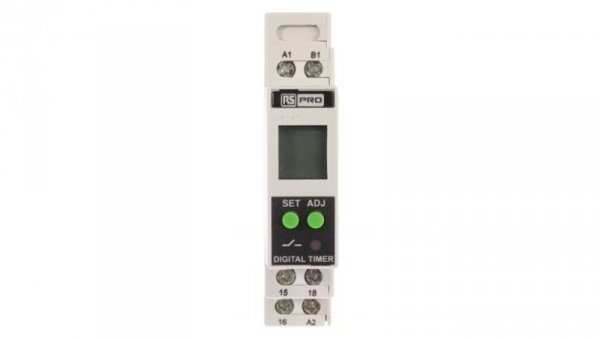 Timer Relay Wielofunkcyjne funkcyjny 01. s → 999h SPDT 1-stykowy SPDT 24 → 240V ac/dc