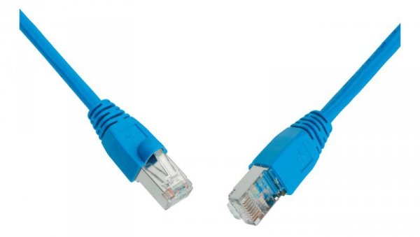 Patchcord CAT6 SFTP PVC 1m niebieski snag-proof C6-315BU-1MB