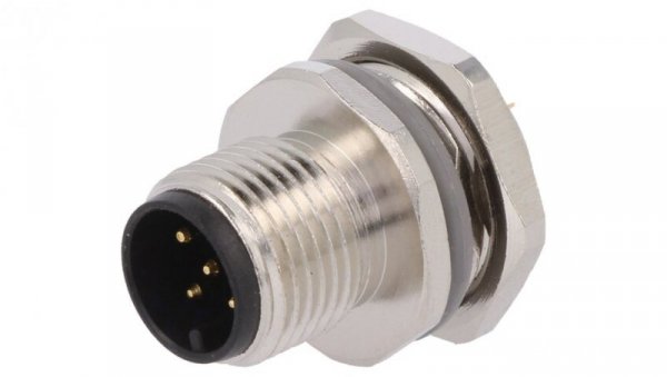 Złącze okrągłe M12 męskie proste do lutowania 5pin 60V T4132012051-000