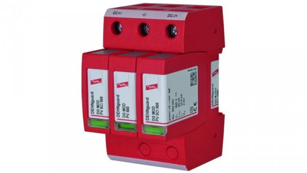 Ogranicznik przepięć C Typ 2 PV 1000V DC 3P 12,5kA 4kV DEHNguard M YPV SCI 1000 952510