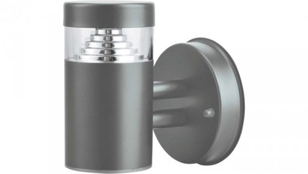 Kinkiet LED 6W 350lm 4000K/neutralna IP44 zewnętrzny stalowy szary SALIX-R 20 6W NW GXPS096