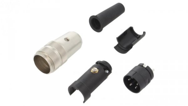 Złącze: M16 wtyk męskie lutowanie na przewód PIN: 4 6A 250V 09 0309 00 04