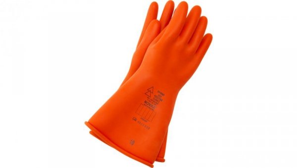 HUBIX H044 2OG Rękawice elektroizolacyjne klasy 2, pomarańczowe 36 cm, do 17 000 V AC/ 25 500 V DC Rozmiar: 9