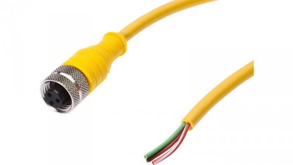 Kabel połączeniowy, 10m, MC żeński (gniazdo) 3pin prosty, Końcówka wolna, 3x0,34mm², VKA01034