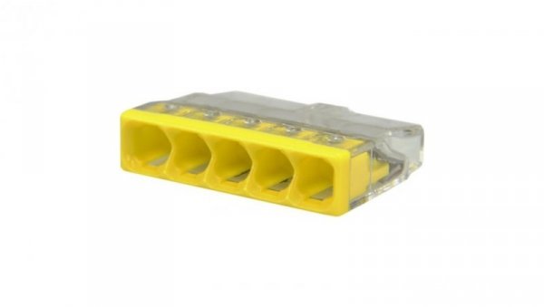 Szybkozłączka 5x 0,5-2,5mm2 na drut 450V/24A ORYGINALNA woreczek 10szt. 2273-205
