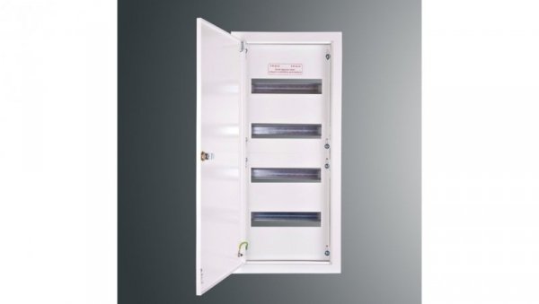 Rozdzielnica p/t modułowa RW 16NN 4 x 12S 672x288x130 szyna TSH35 zamek patent.9081 IP30 RAL9003