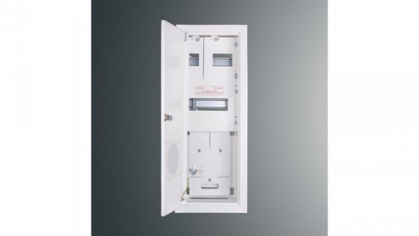 Rozdzielnica p/t licznikowa RW 23NN O T1F + 14S 612x213x170 z okienkiem z.p.9081 IP30 RAL9003