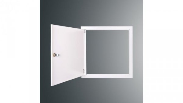 Drzwiczki rewizyjne SP 400x400 RAL9003, kołnierz szer.2,5cm