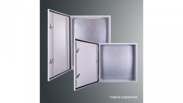 Obudowa n/t z płytą montaż PSH 1006030 PROFIT 1000x600x300 IP65 IK10 RAL7035 zamek herm.-D5