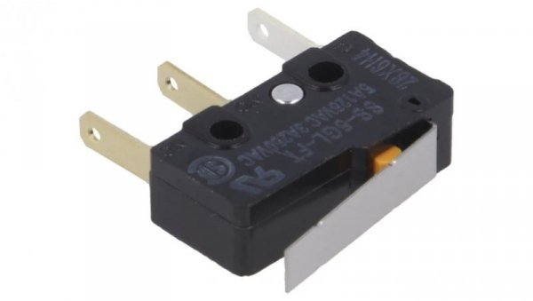 Mikroprzełącznik SNAP ACTION z dźwignią SPDT 5A/250VAC Poz 2 SS-5GL-FT