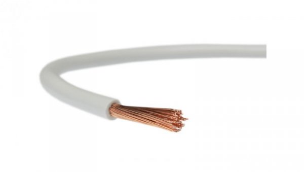Przewód instalacyjny H07V-K / LgY 2,5 750V biały linka giętka Elektrokabel /100m/