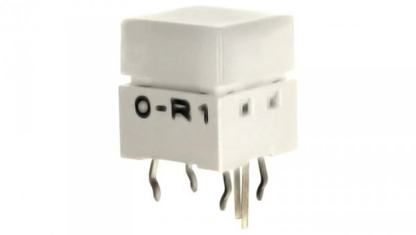 Przełącznik klawiaturowy Poz 2 SPST-NO 0,05A/24VDC biały LED B3W-9000-R1N