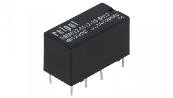 Przekaźnik elektromagnetyczny DPDT 1A/120VAC RSM822-6112-85-S012